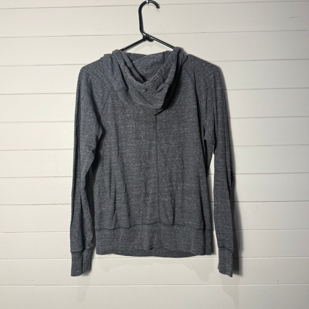 Nike Gym Vintage Pullover Hoodie Womens Small Gray Just Do It Logo Sweatshirt - Picture 3 of 7